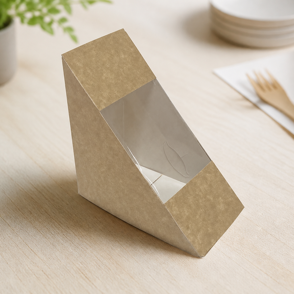 Deep Sandwich Wedge Containers 75mm 500 Pack Commercial Use