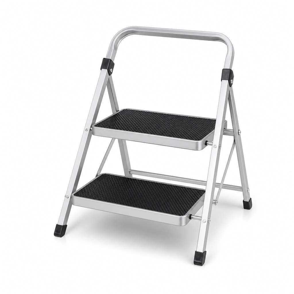 Aluminium Anti-Slip Step Stool with Extra Wide Steps