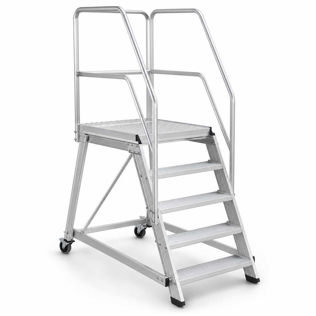 Aluminium Platform Warehouse Step Ladders