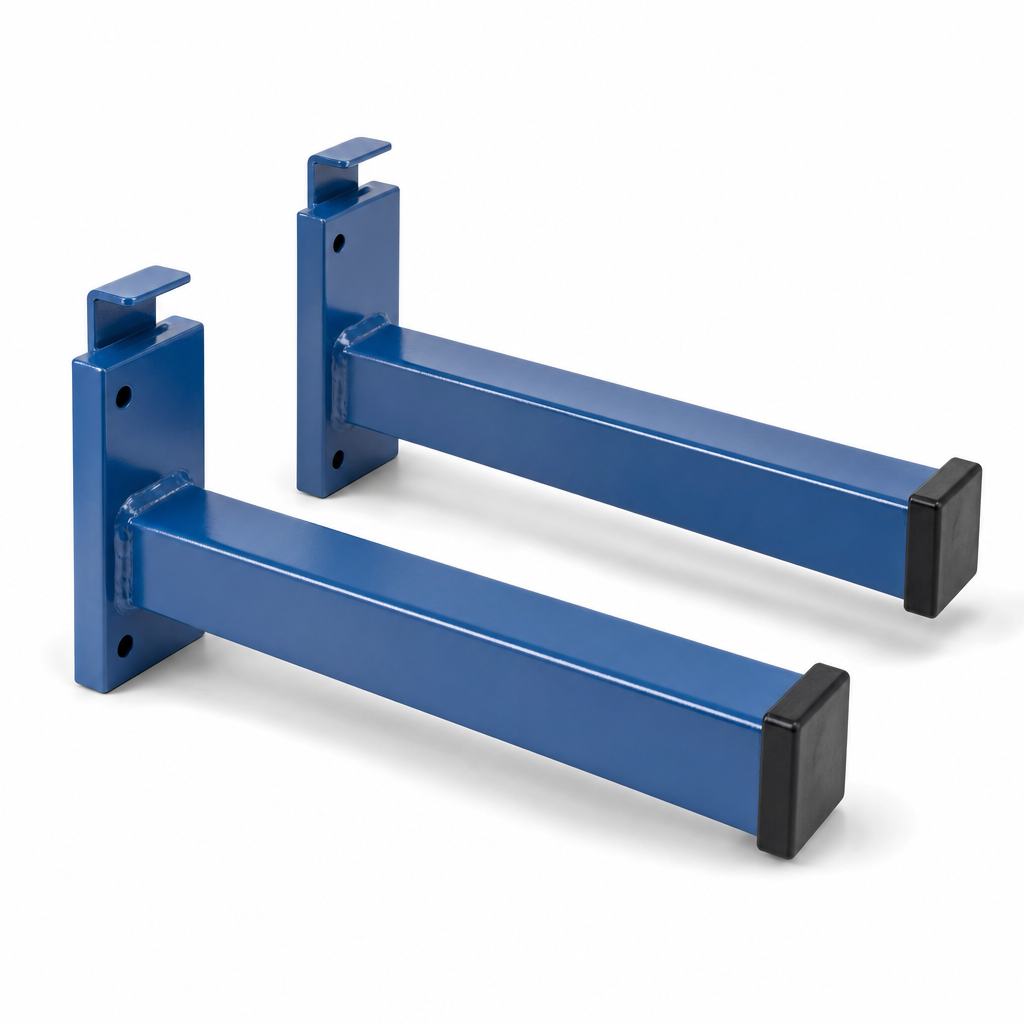 Arm End Stops for Bar Storage Racks