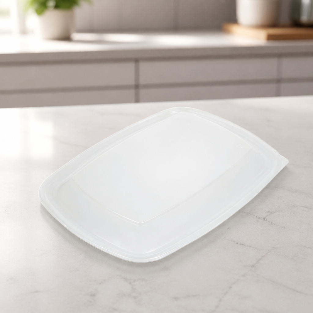Large Rectangular Food Container Lids 1.35Ltr 150 Pack