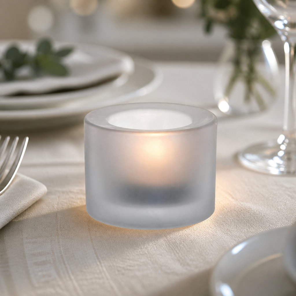 Commercial Tealight Holders 82mm Diameter 12 Pack Glass