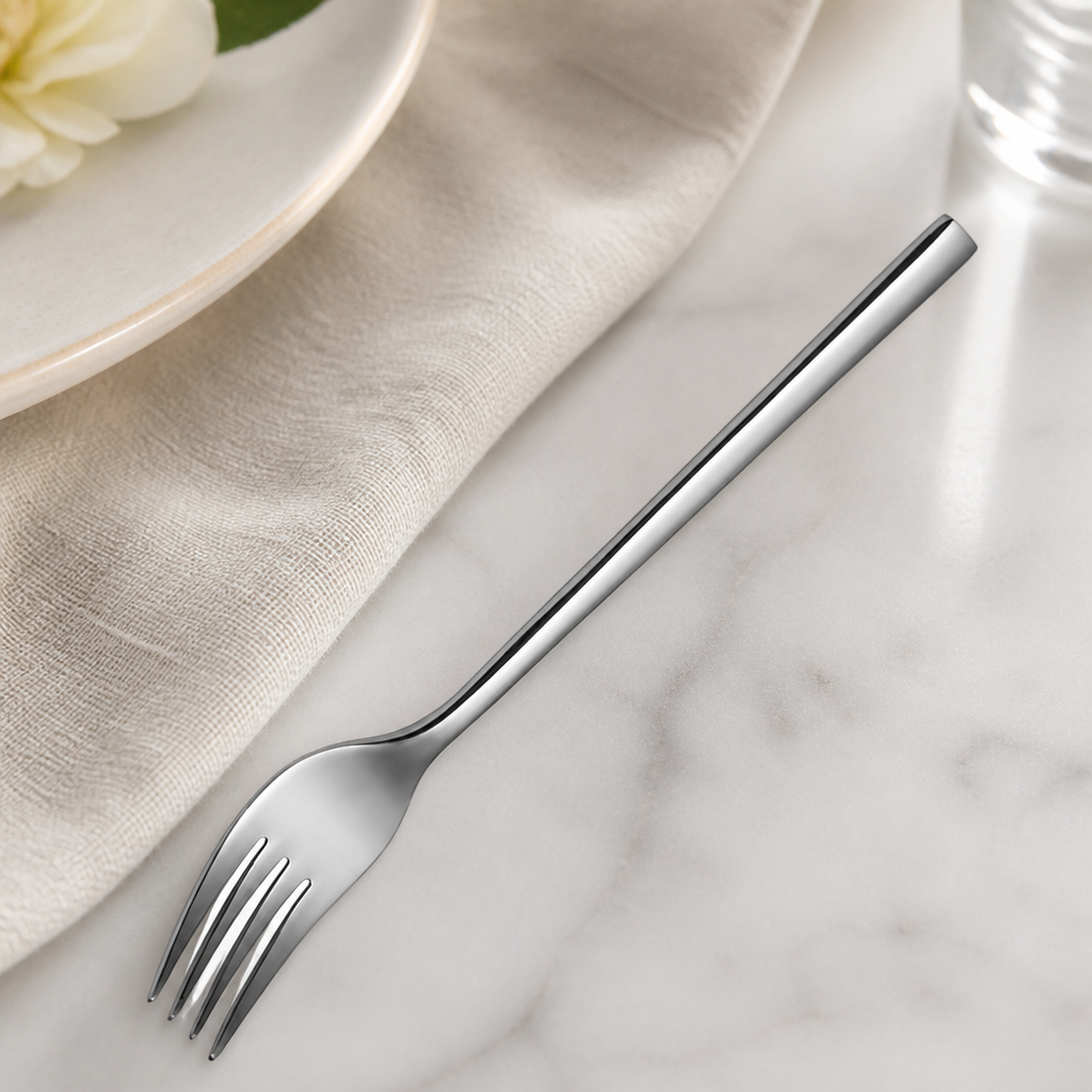 Montreux style dessert forks 12 pack stainless steel cutlery set