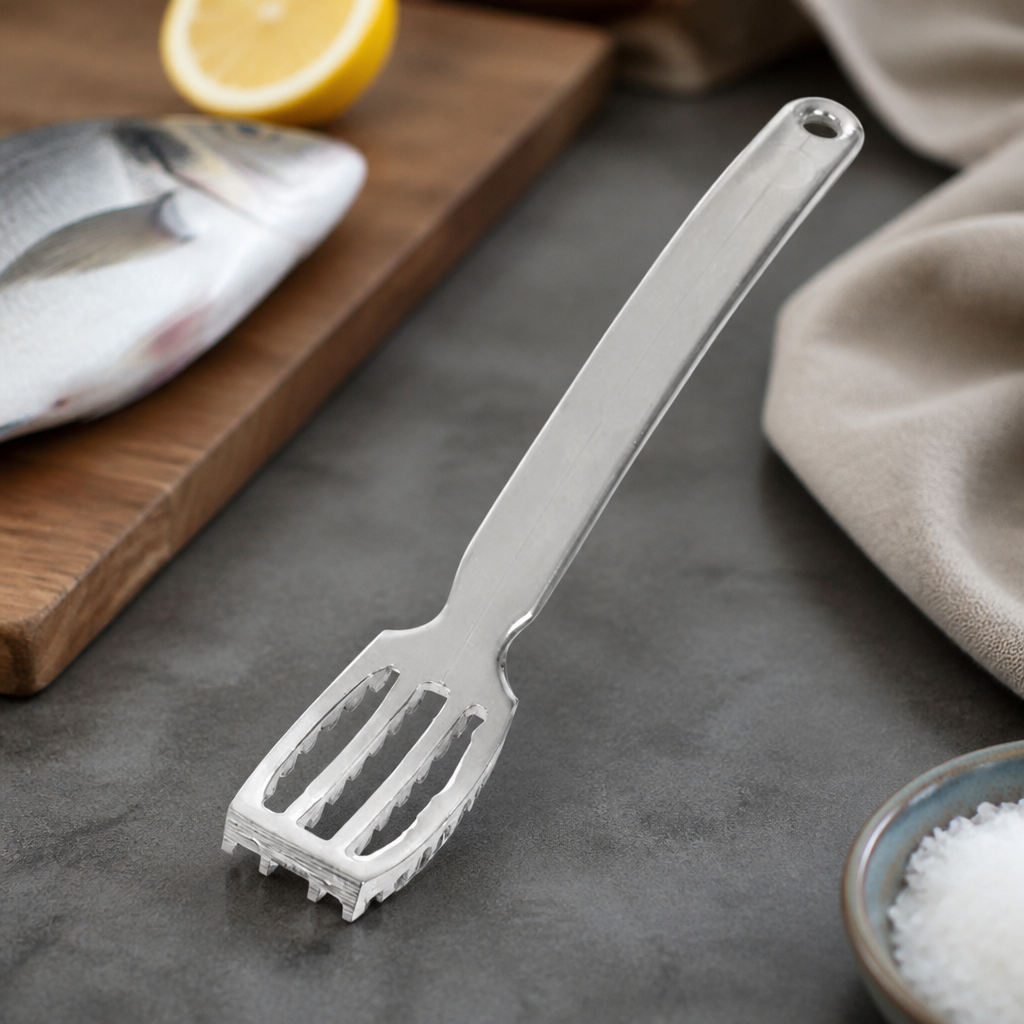 Commercial Fish Descaler Lightweight Aluminium Kitchen Tool