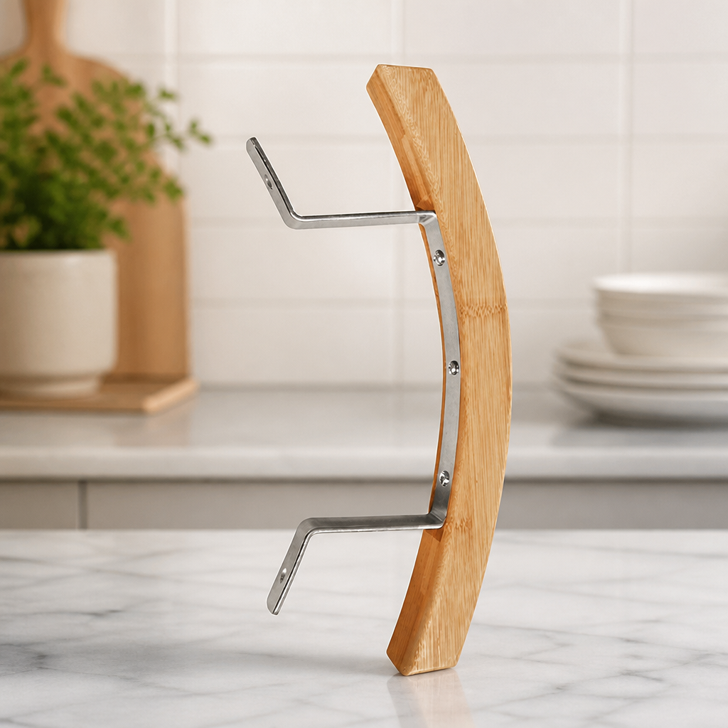 Bamboo Handle for Commercial Barbecue Grill Parts 290mm Width