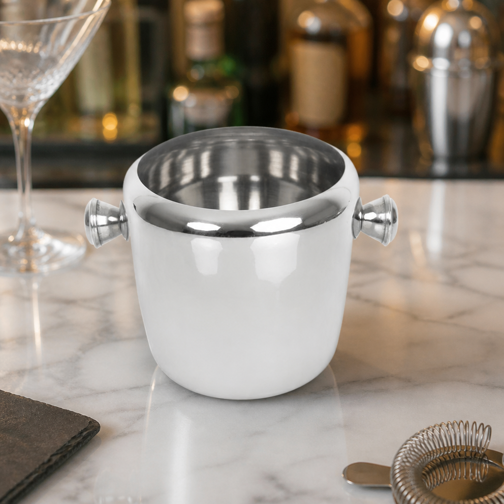 Commercial Stainless Steel Ice Bucket 1Ltr with Handles