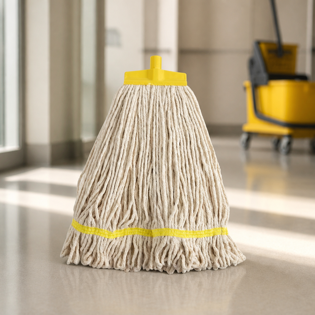 Commercial Cotton Mop Head Yellow 406mm x 919mm Size