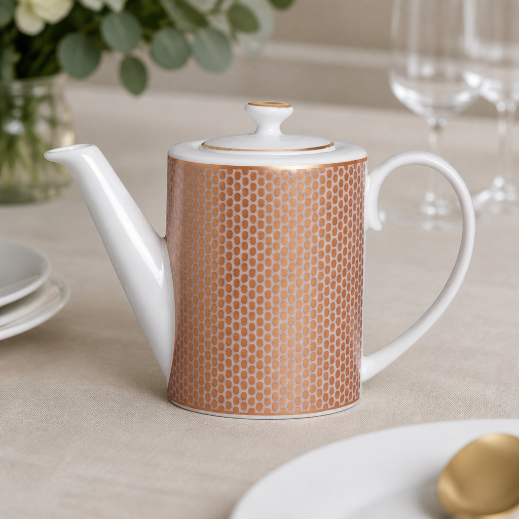 Commercial Bone China Beverage Pots Set of 6 for Dining
