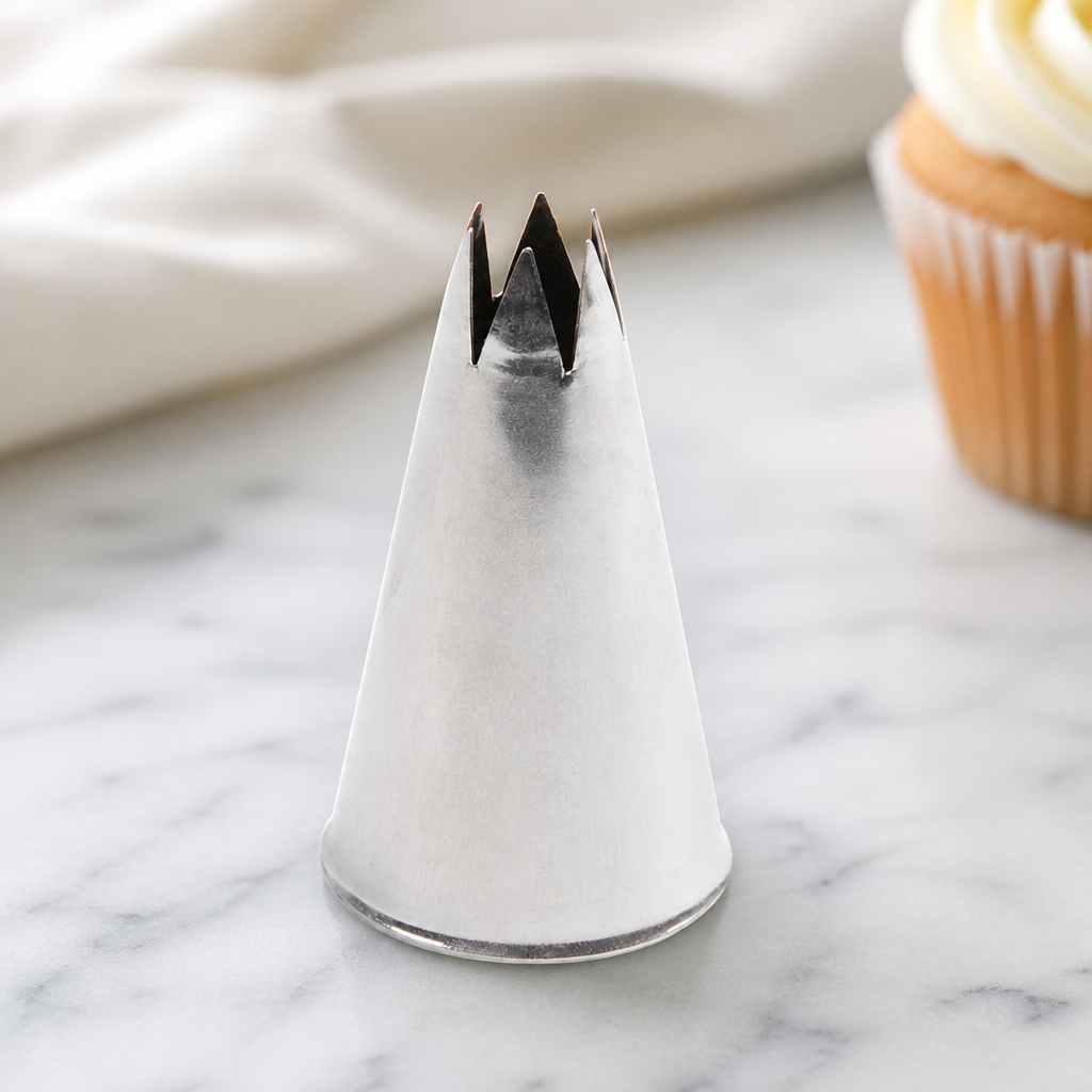 Commercial 10mm Open Star Piping Nozzle for Cake Decorating
