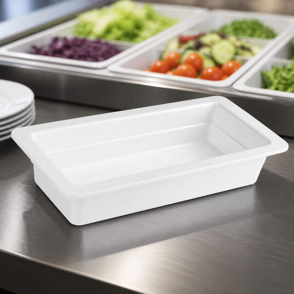 1/3GN Melamine Gastronorm Dish 65mm for Commercial Catering