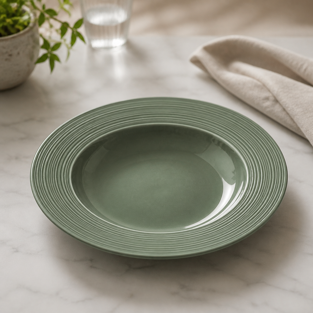 Commercial Rim Soup Plates 240mm Pack of 12 Durable Porcelain