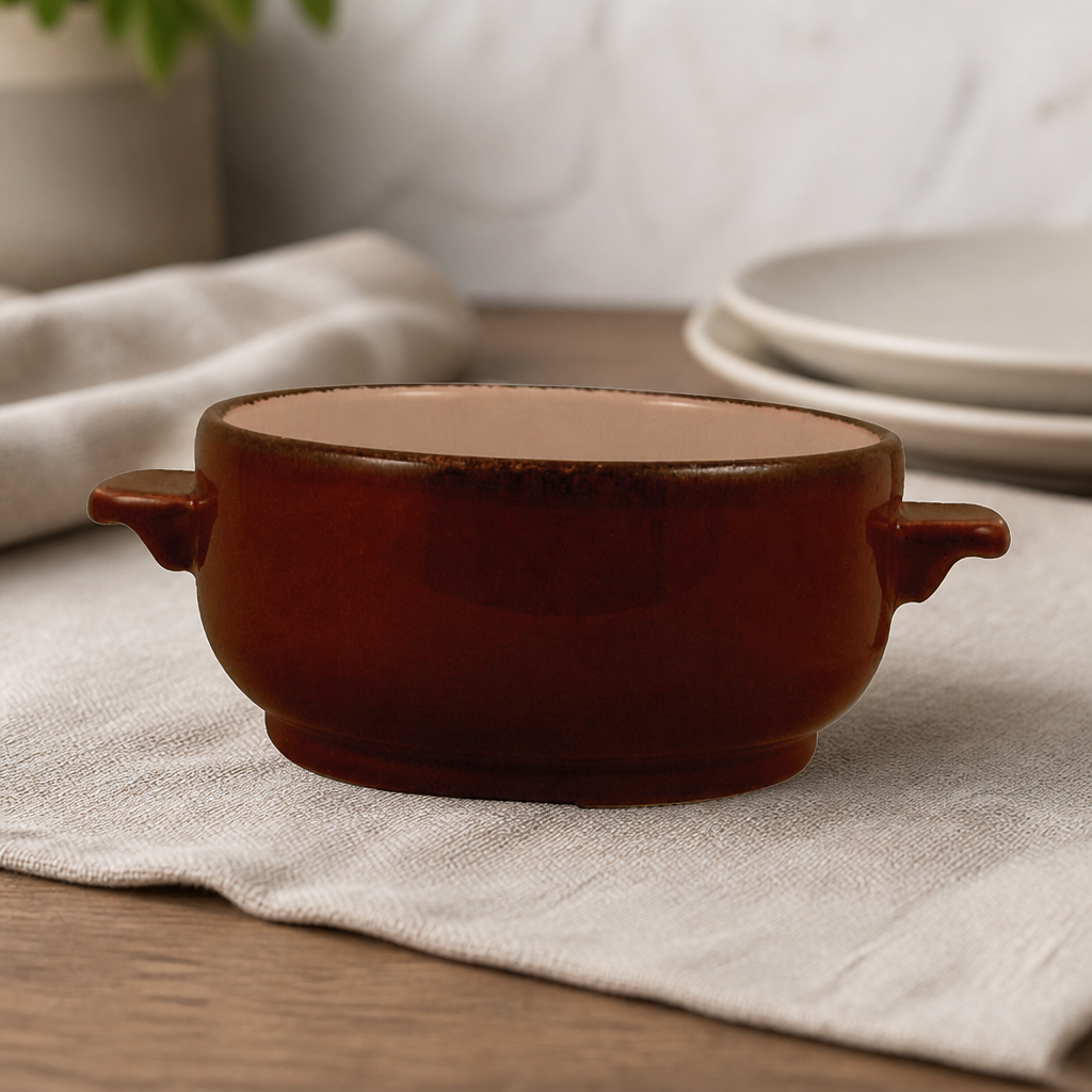 Commercial Soup Bowl Base 450mm Mocha 199ml 6 Pack
