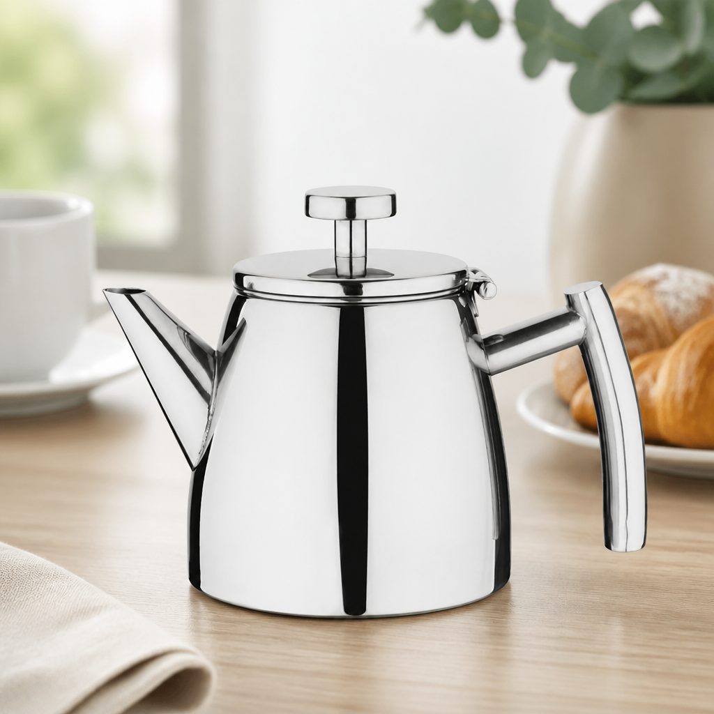 Commercial Stainless Steel Teapot 350ml Insulated with Filter