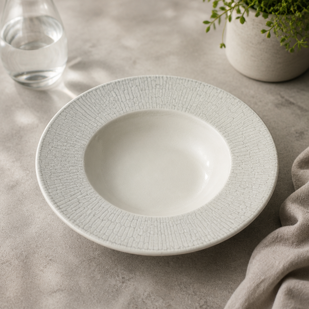 Commercial Wide Rim Bowls 240mm 284ml Thermal Shock Resistant