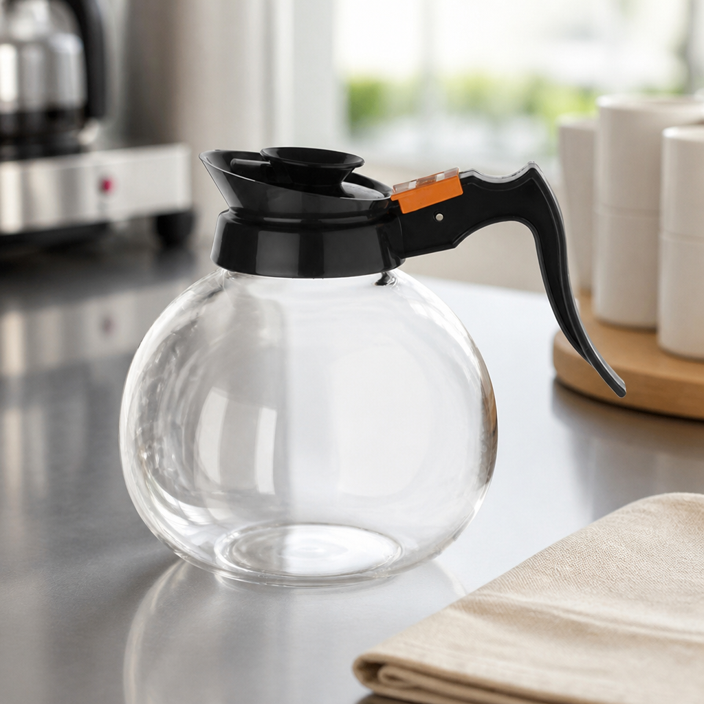 Commercial Glass Coffee Jug with Ergonomic Handle 1.5L Capacity
