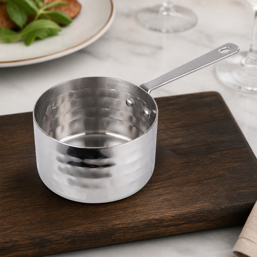 Mini Stainless Steel Saucepan 70mm for Tapas and Dips