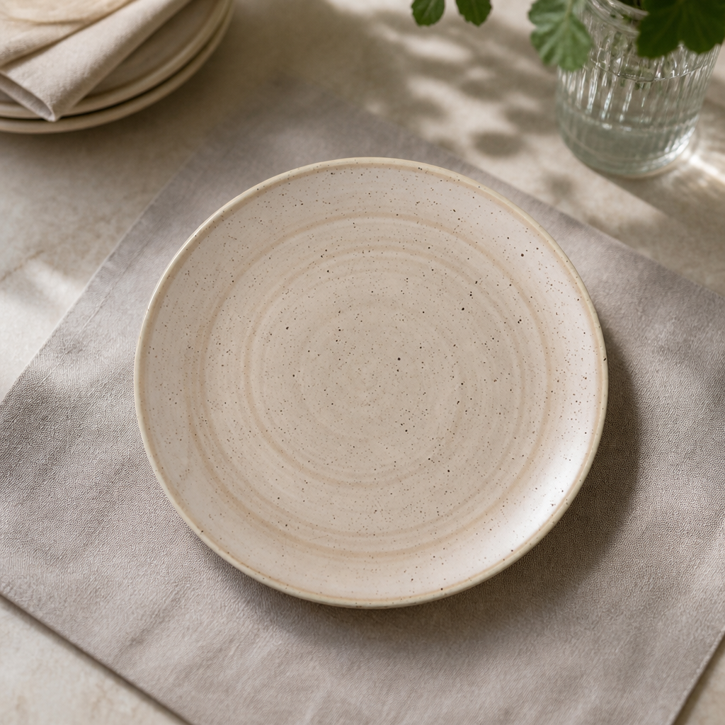 Commercial Round Coupe Plates Nutmeg Cream 260mm 12 Pack