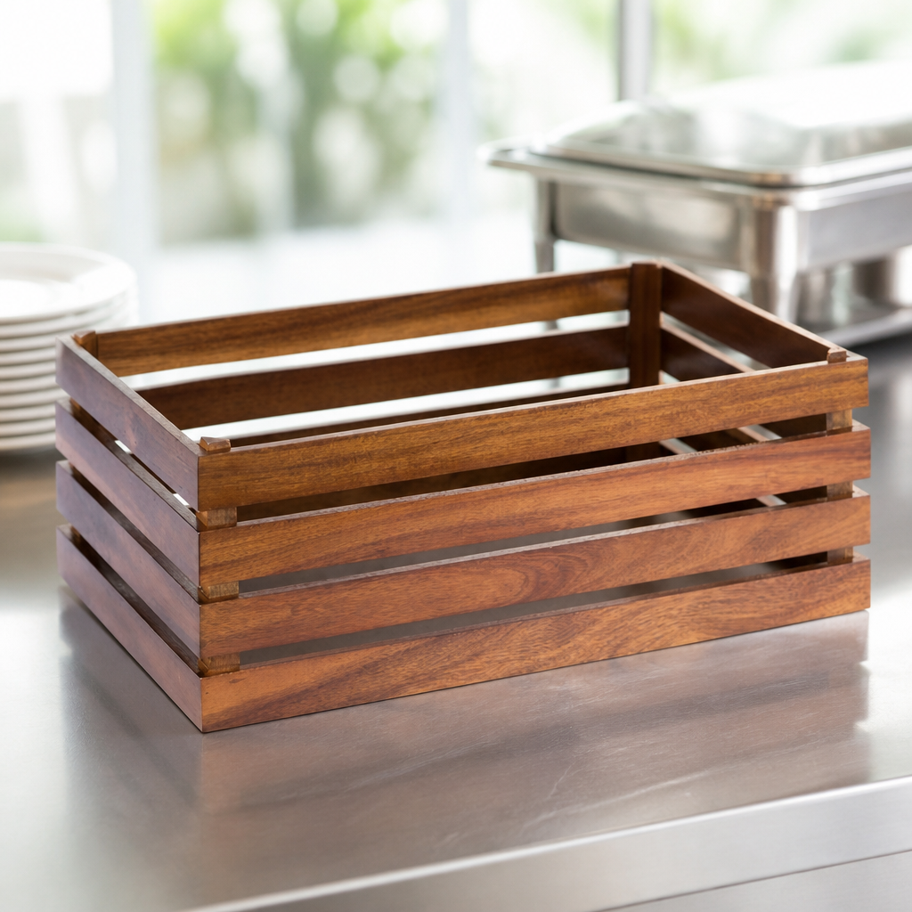 Commercial Wooden Crate 555 x 350mm for Food Displays
