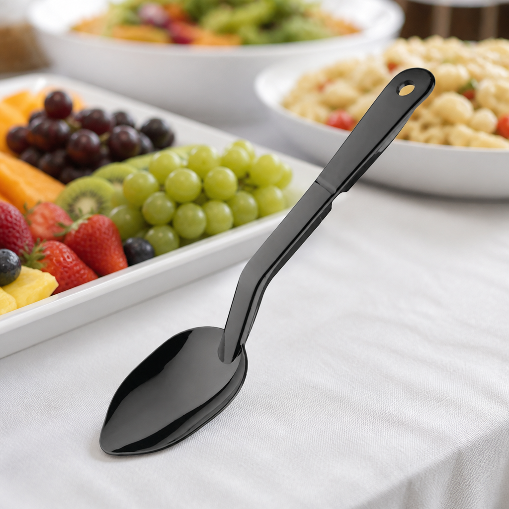 Commercial Polycarbonate Serving Spoon 11.5" Ergonomic Handle