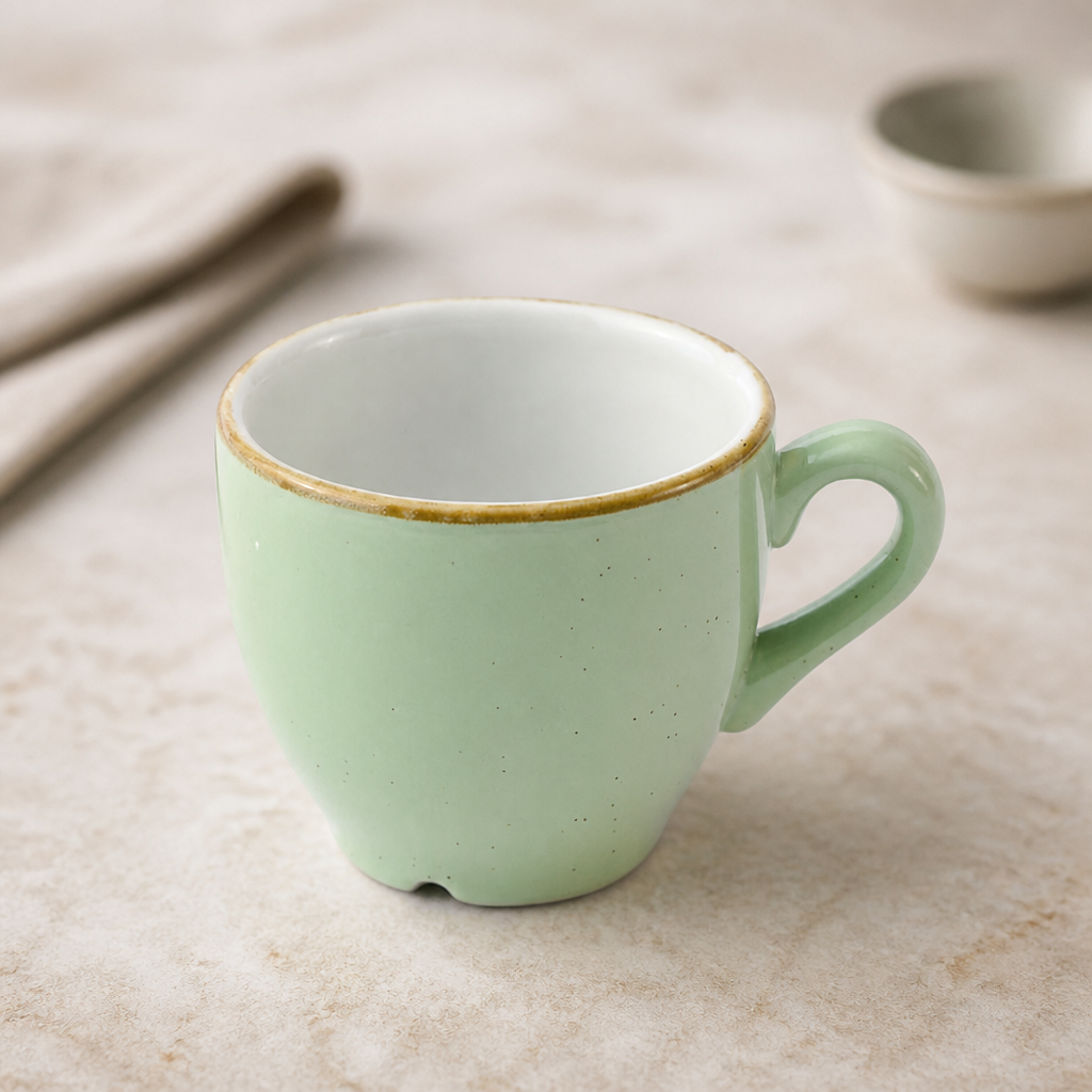Commercial Espresso Cups 103ml Green 12 Pack