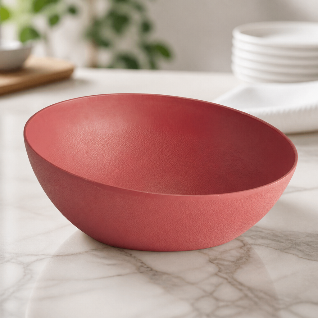 3Ltr Metal Dish Frostfire Bowl 325mm Diameter Red