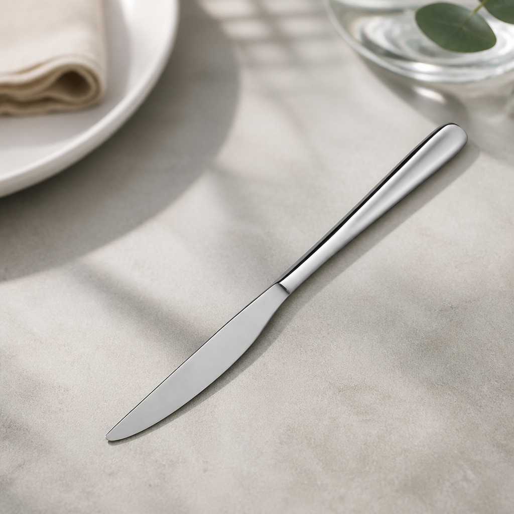 Florence style stainless steel table knives set - 12 pack