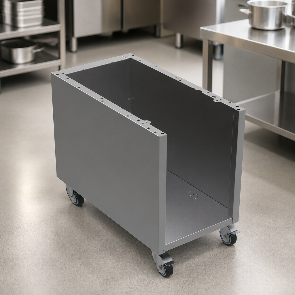 Commercial Stainless Steel Stand with Castors for 400mm Countertop