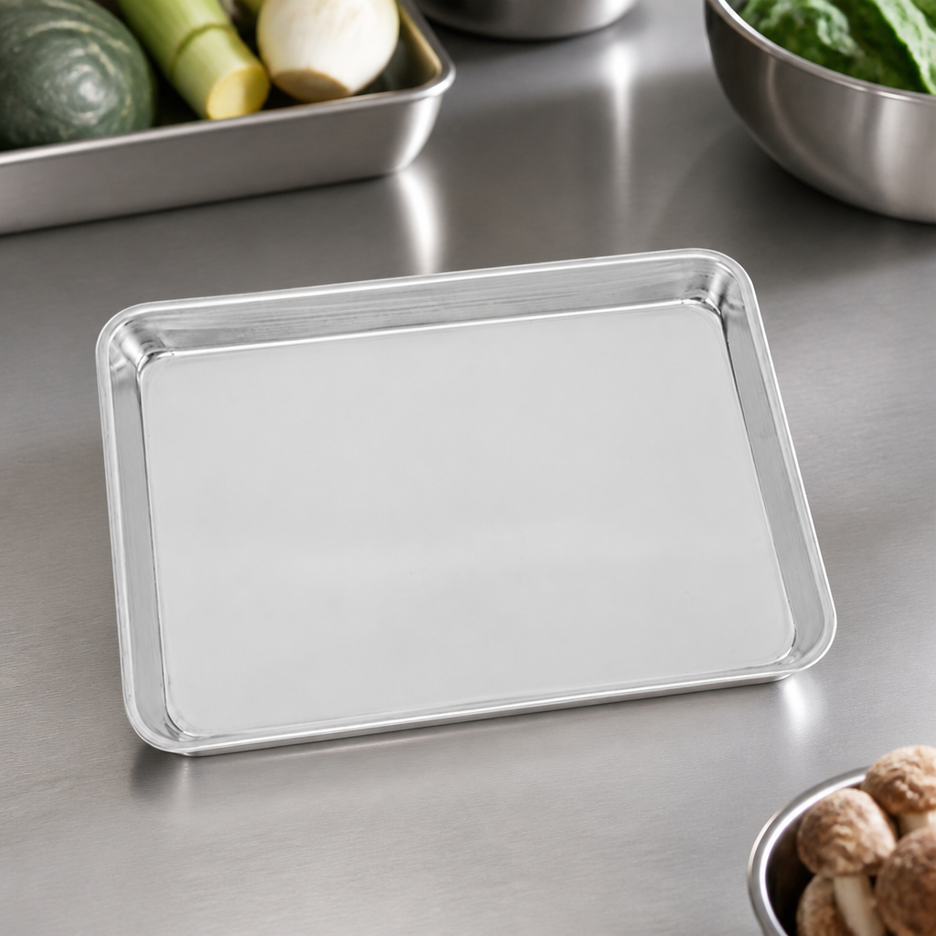 Commercial Stainless Steel Chef Tray 178x258mm Plating Tool
