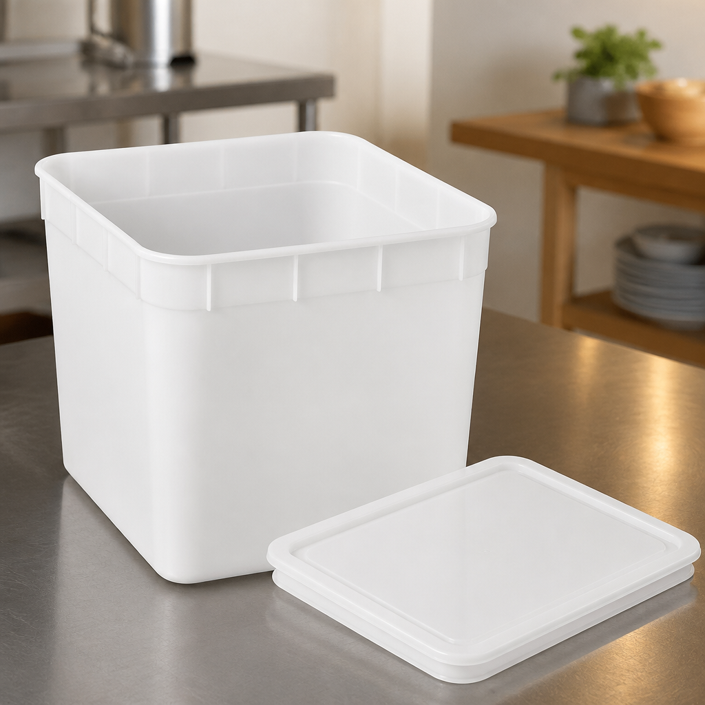 10Ltr Commercial Plastic Ice Cream Container 10 Pack