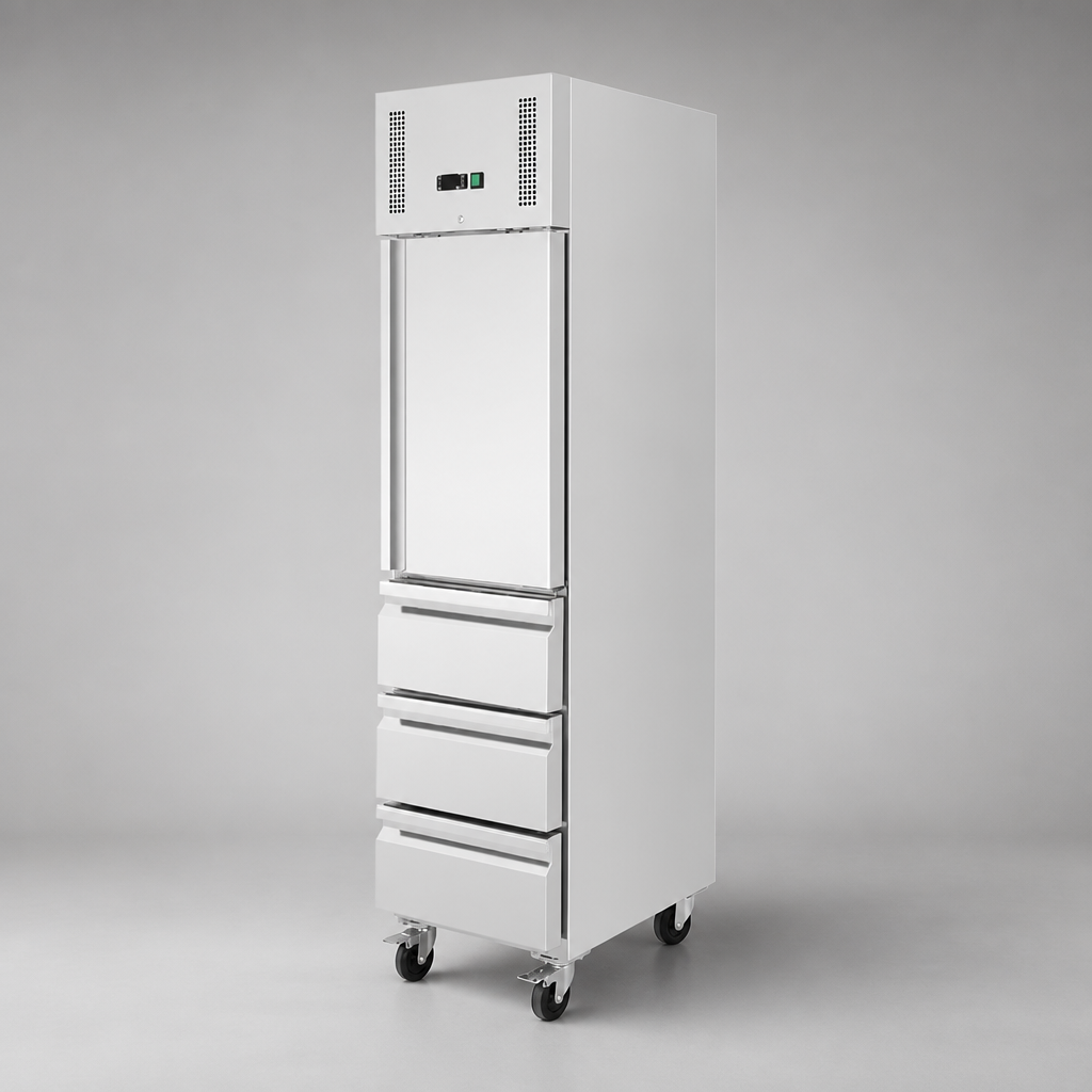 Commercial Single Door Refrigerator 292Ltr Capacity Slimline Design
