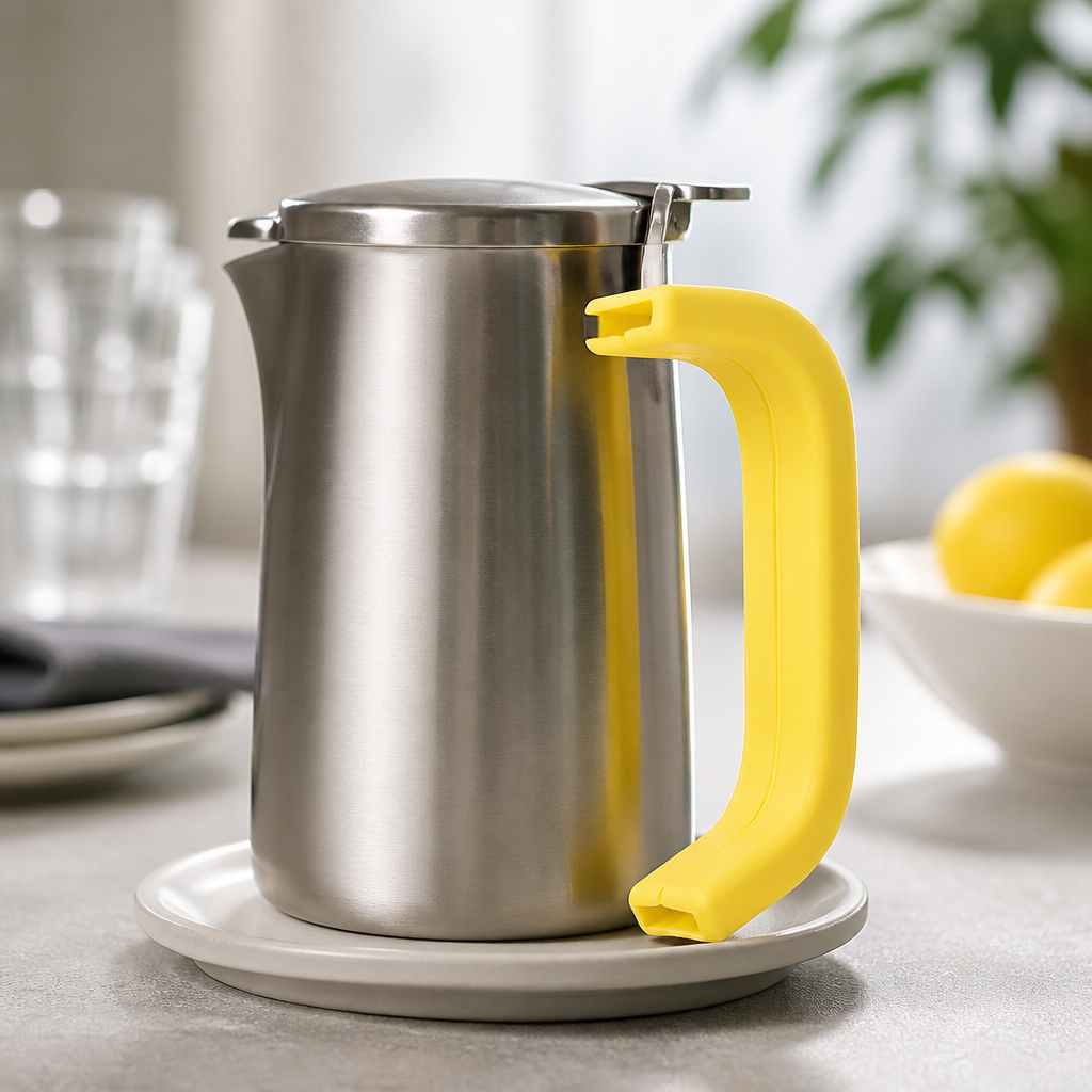 Silicone Handle Cover for 340ml Milk Frothing Jug Yellow