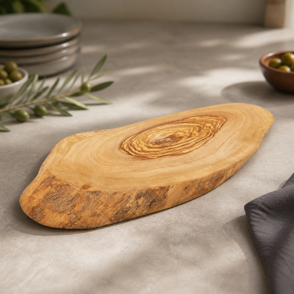 Rustic Olive Wood Platters 250mm (6 Pack)