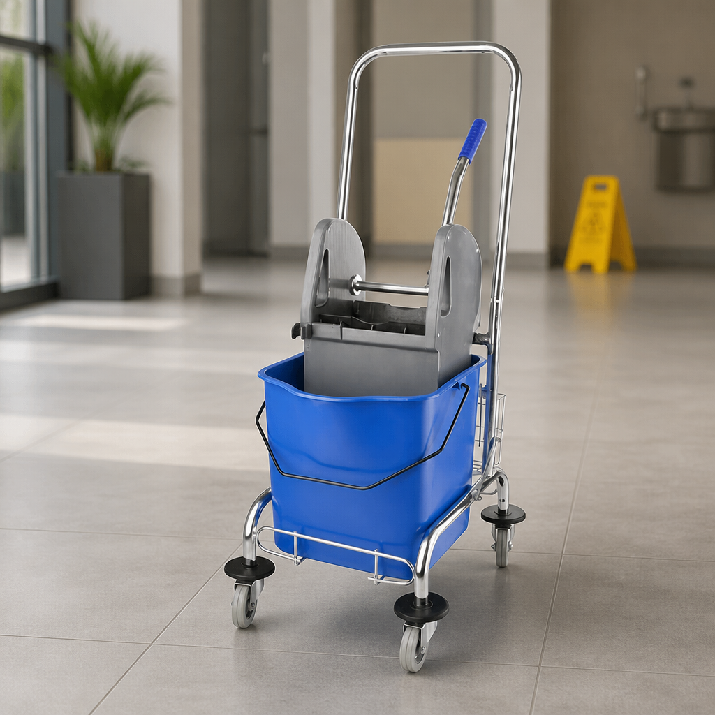 20Ltr Commercial Mop Bucket And Wringer For Heavy Duty Cleaning