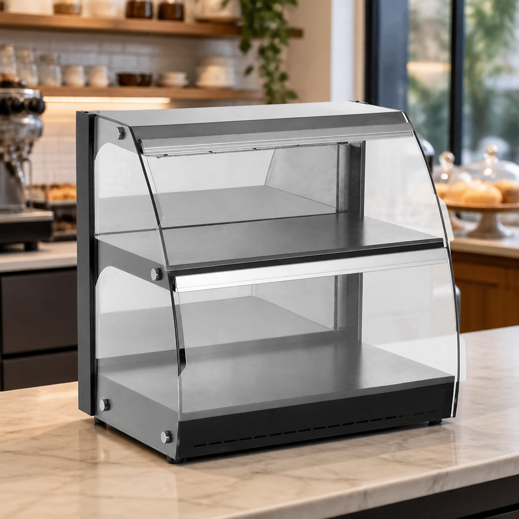 Commercial Heated Display Unit for Four Half-Size Trays