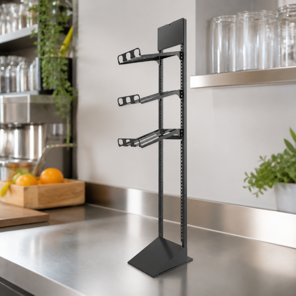 Commercial Bottle Rack Display for Juice Bottles 1885mm High