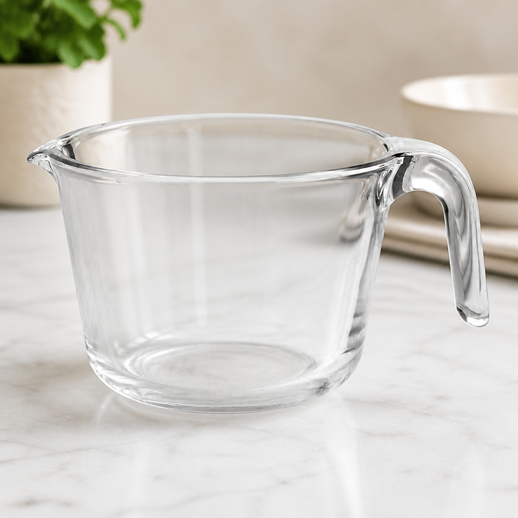 1000ml Commercial Glass Measuring Jug with Ergonomic Handle