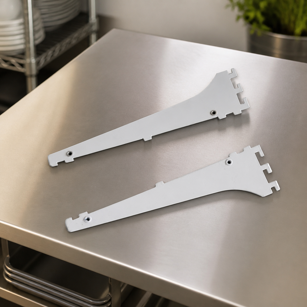 Commercial Multideck Shelf Brackets Pair for Catering Equipment