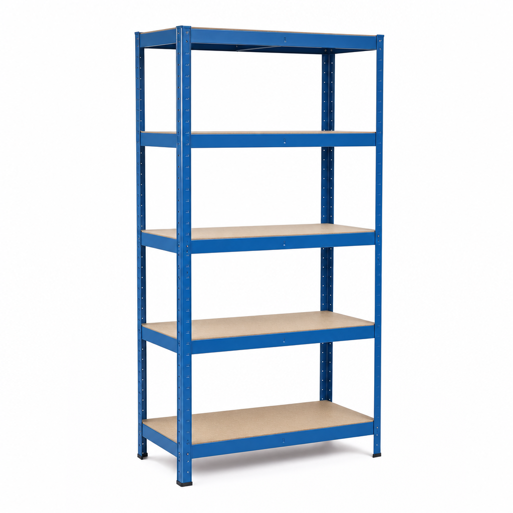 Blue Garage Shelving Unit 1720h x 900w with 5 Shelves