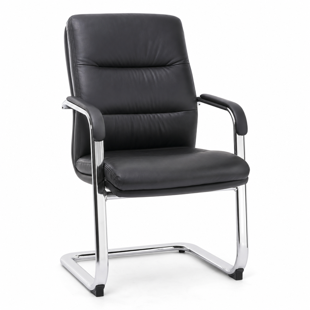 Bonded Leather Cantilever Office Armchair
