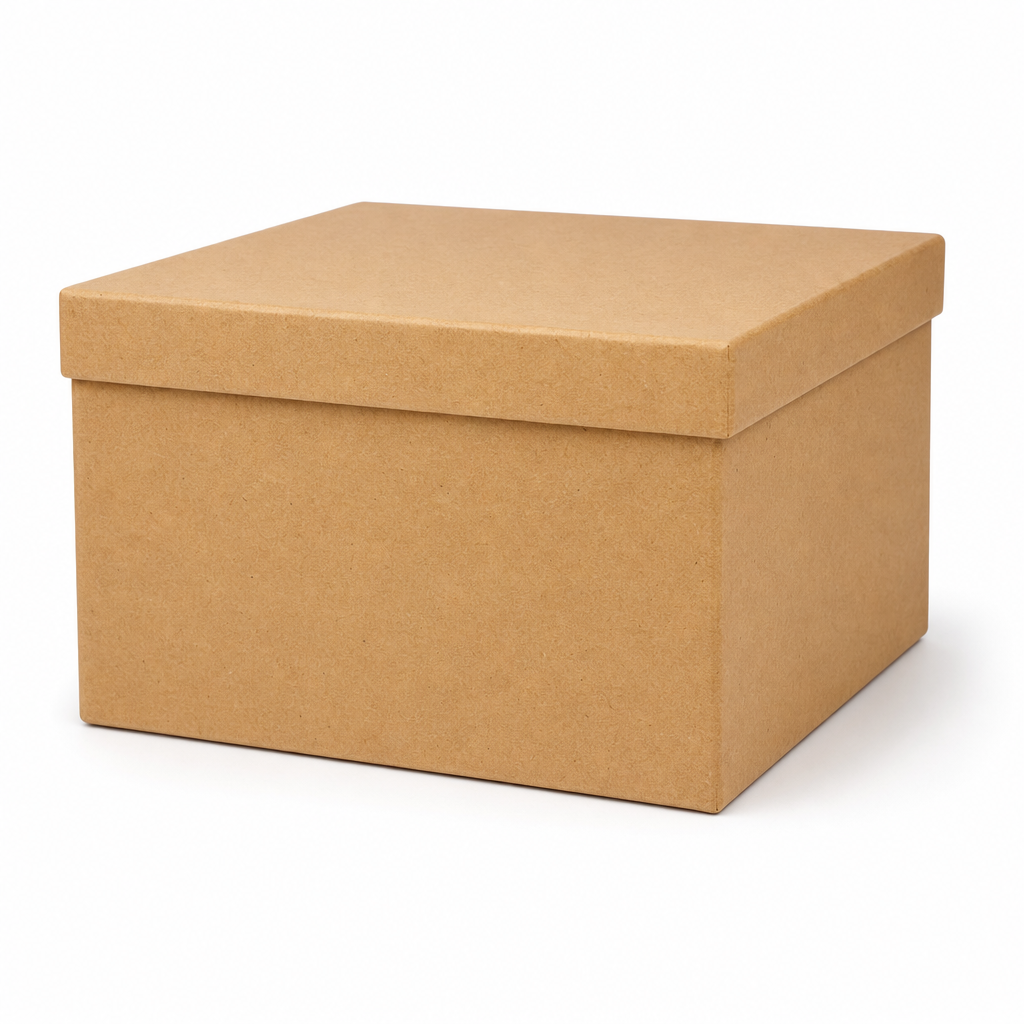 Brown Kraft Cardboard Storage Containers 2.4 Litre