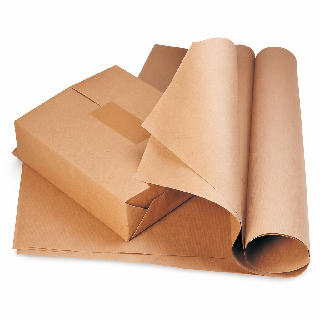 Brown Kraft Wrapping Paper Roll