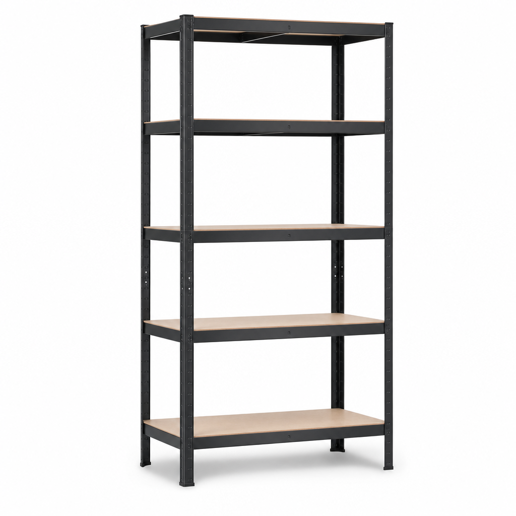 Budget Corner Garage Shelving Unit with 5 Shelves, 1720mm High