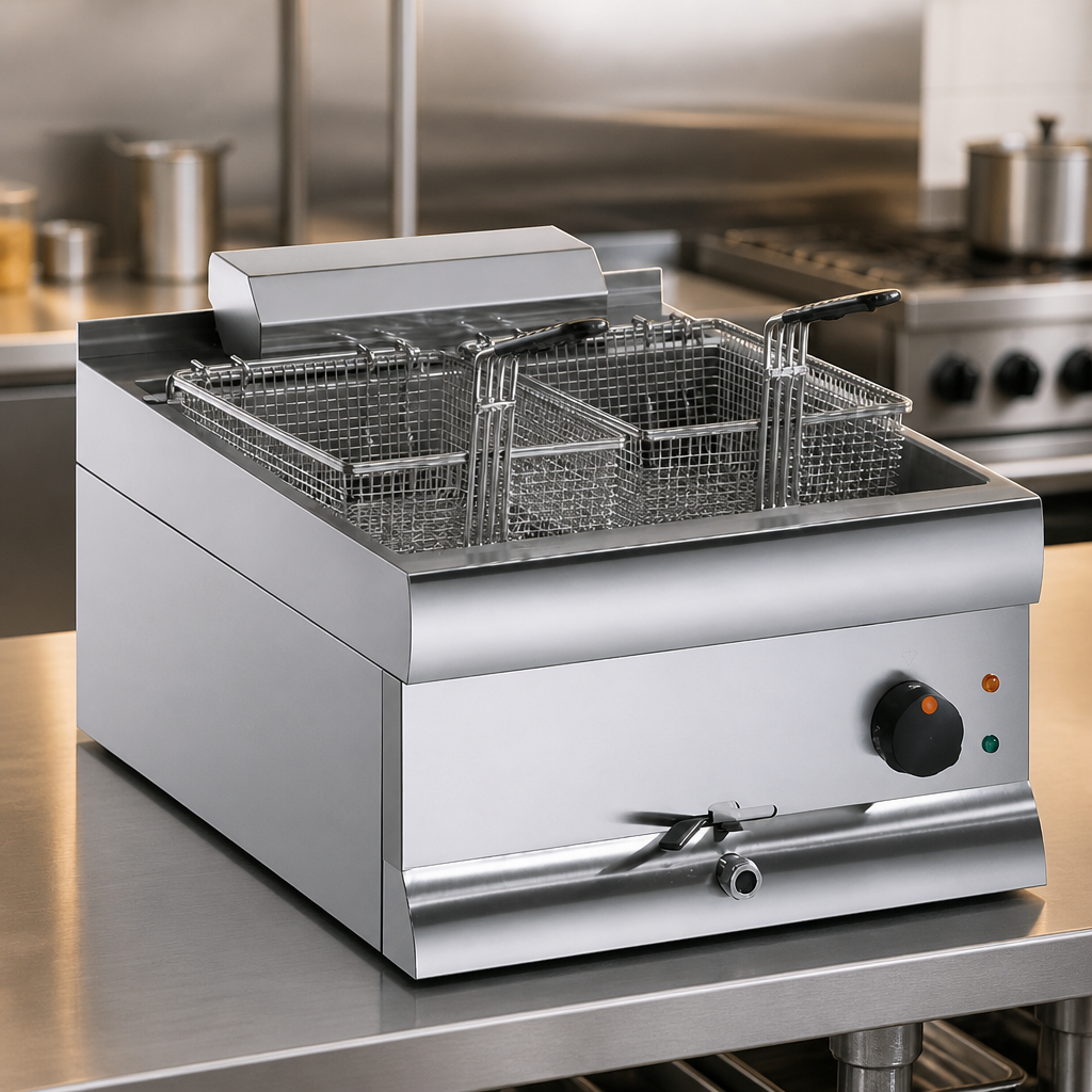Silverlink 600 Countertop Electric Fryer 2 x 9Ltr Twin Tank