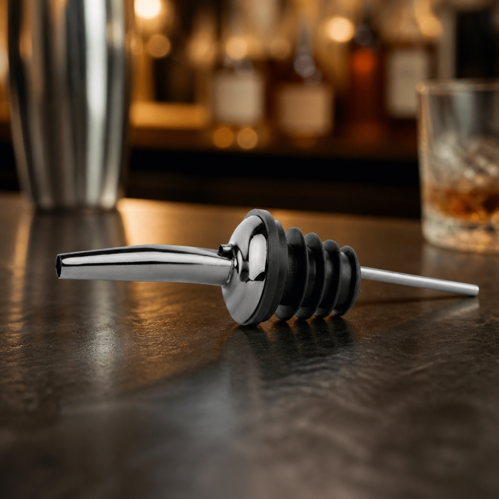 Medium Gunmetal Spirit Pourer for Commercial Bar Use