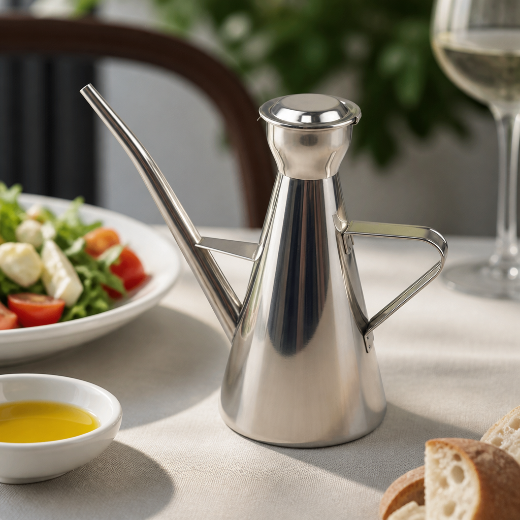 500ml Stainless Steel Oil Pot for Commercial Kitchens
