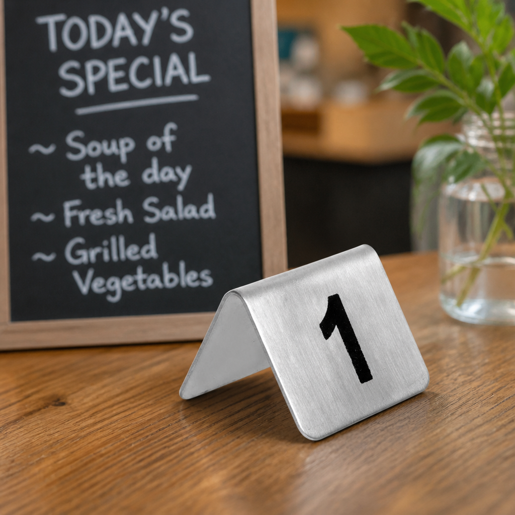 Stainless Steel Table Numbers 1-10 (10 Pack)