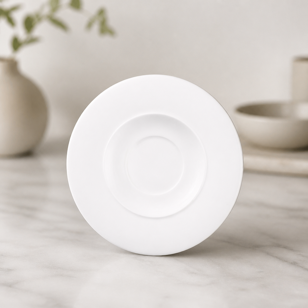 Commercial Porcelain Saucers 162mm for Fine Dining 6 Pack
