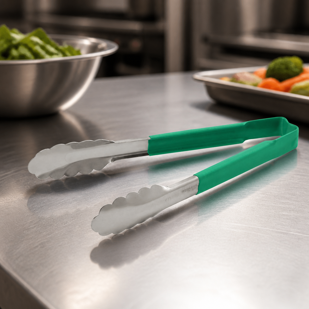 9" Commercial Kool Touch Tongs for Salad and Fruit Serving