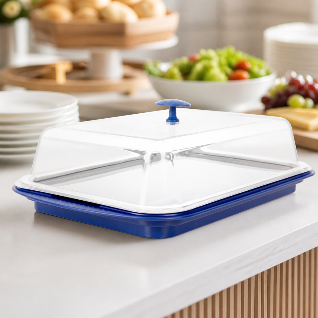 Chilled Server Display Tray with Clear Cover 430mm