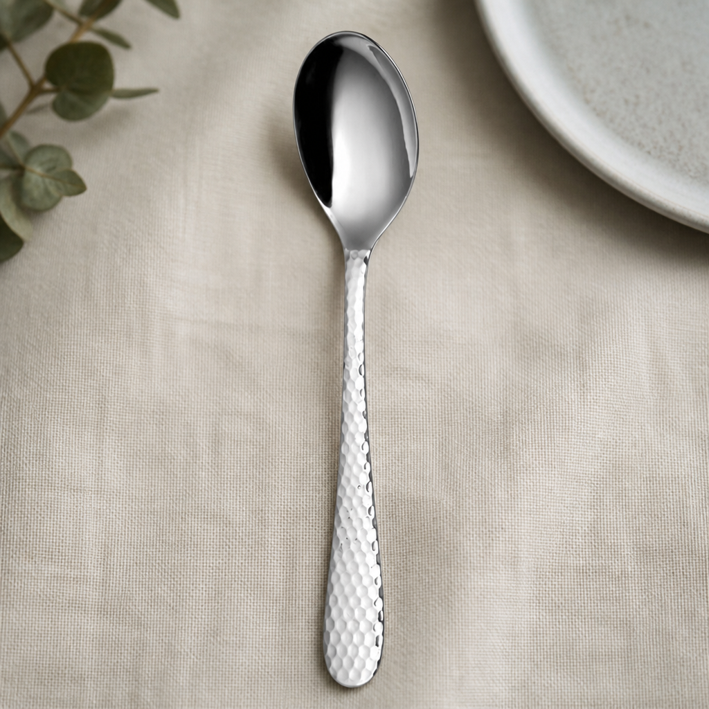 Commercial Dessert Spoons Set of 12 - High-Quality Stainless Steel